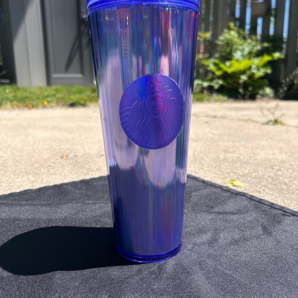 Fall 2022 Starbucks Iridescent Kaleidoscope Blue Tumbler